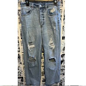 Light Wash Ripped Jeans